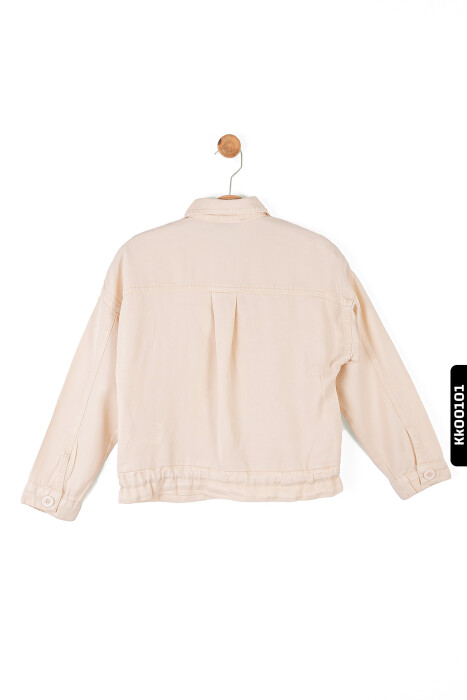 قميص بناتي بياقة مدببة وجيب مزدوج وأزرار من 8 إلى 14 سنة 36707 - 3