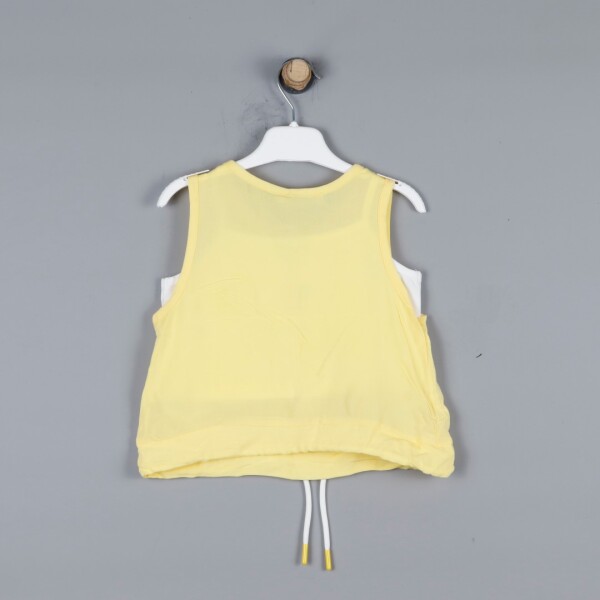 P-003461 (nk 32503) Kız Lets Go 2lı Bluz 4-8 Yaş Sarı - 3