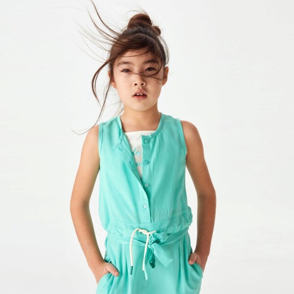 P-003461 (nk 32503) Kız Lets Go 2lı Bluz 4-8 Yaş Yeşil - Ekru - 2