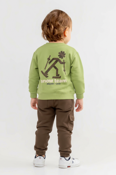 طقم بدلة مكون من قطعتين للأولاد من عمر 1 إلى 4 سنوات 0384 - 2