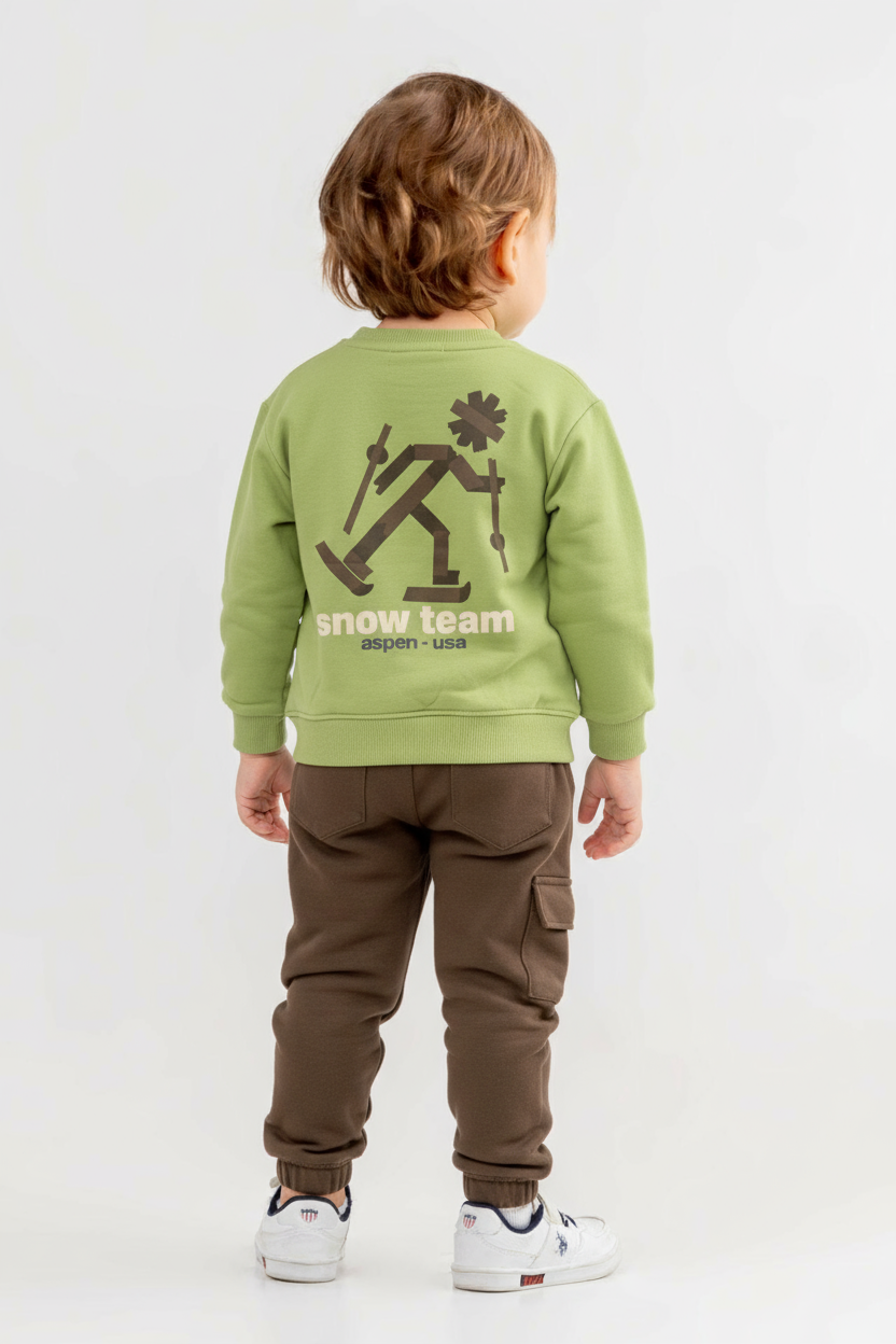 طقم بدلة مكون من قطعتين للأولاد من عمر 1 إلى 4 سنوات 0384 - 2