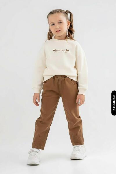 طقم بناتي مكون من قطعتين من عمر 4 إلى 8 سنوات SET0415 - NK KİDS