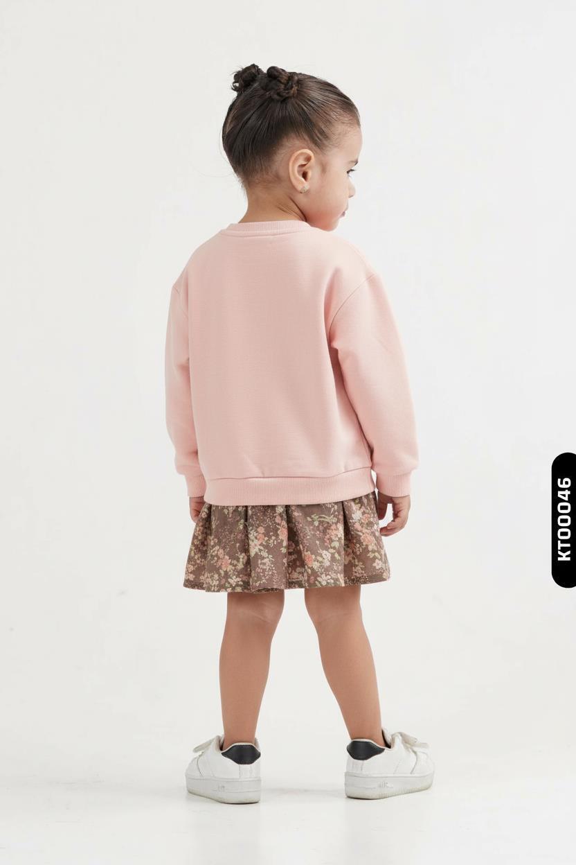 طقم بناتي مكون من قطعتين من 9 إلى 36 شهرًا SET0419 - 2