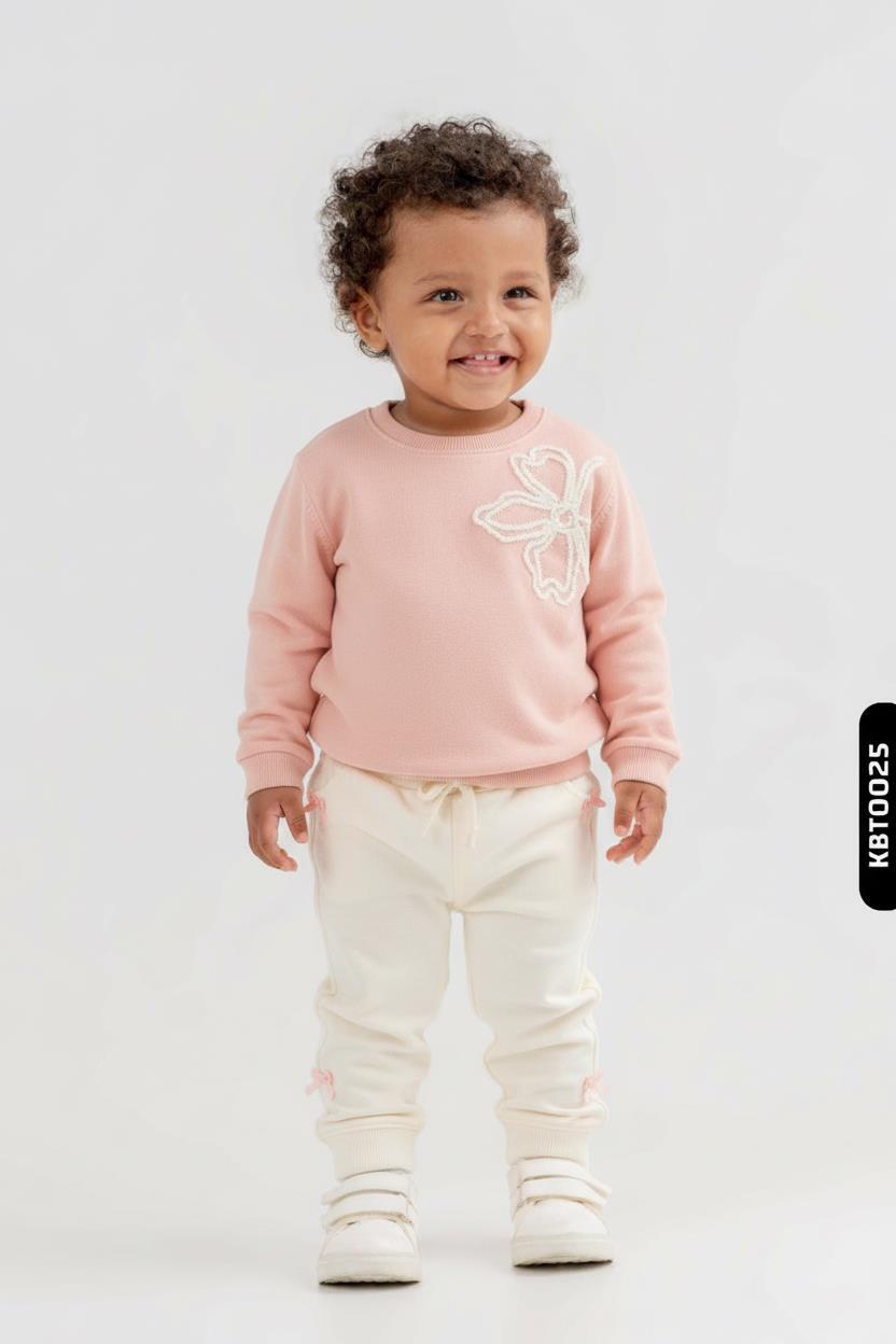 طقم بناتي مكون من قطعتين من عمر 1 إلى 4 سنوات SET0422 - 1