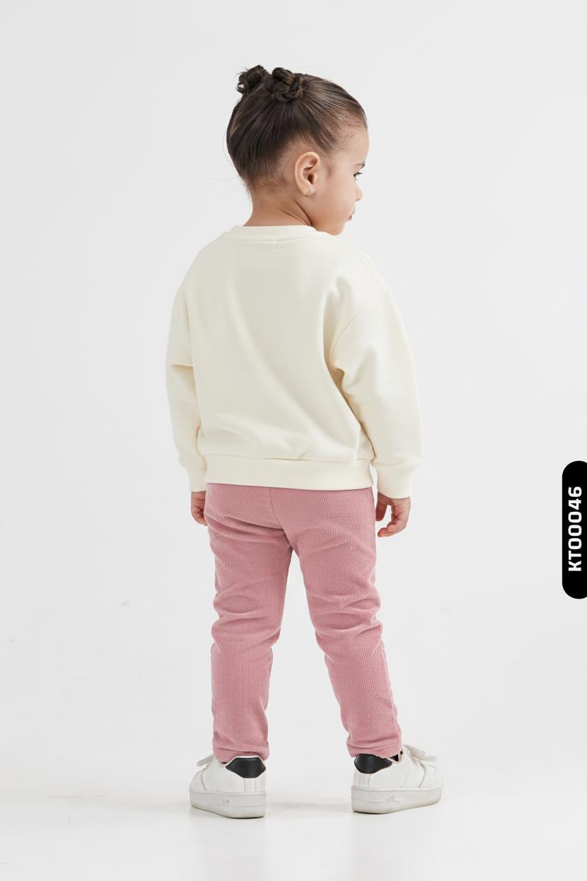 طقم بناتي مكون من قطعتين من عمر 1 إلى 4 سنوات SET0423 - 2