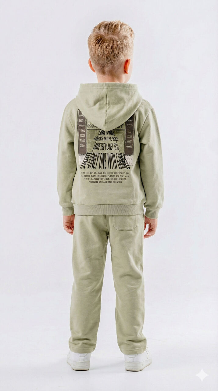 طقم بدلة مكون من قطعتين للأولاد من عمر 8 إلى 14 سنة SET0429 - 2