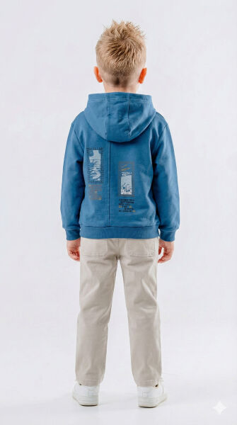 طقم بدلة مكون من قطعتين للأولاد من عمر 8 إلى 14 سنة SET0431 - 2