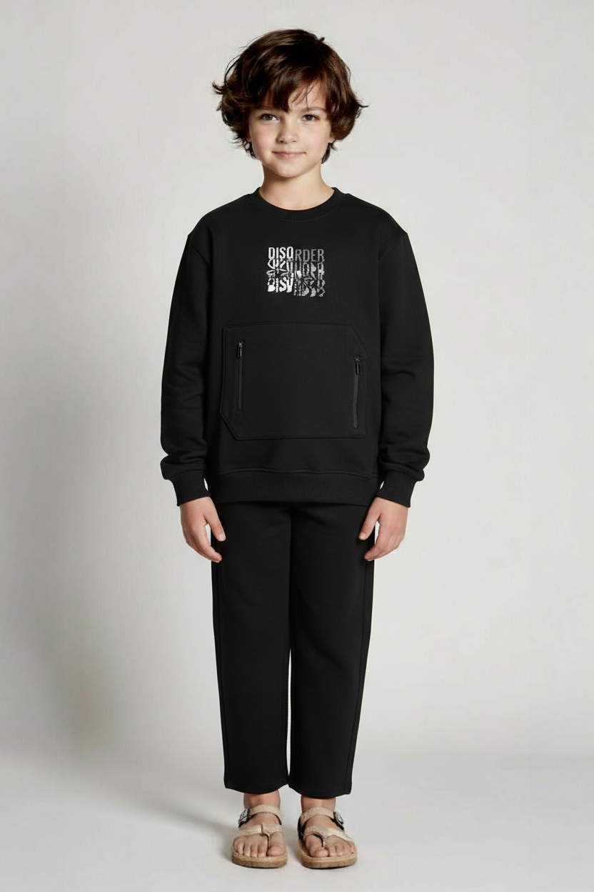 طقم بدلة مكون من قطعتين للأولاد من عمر 8 إلى 14 عامًا SET0447 - 1