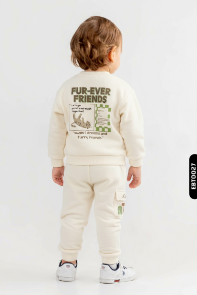 طقم ملابس للأولاد من قطعتين من عمر 1 إلى 4 سنوات SET0451 - 2