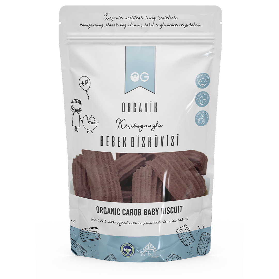OG Natural Organik Keçiboynuzlu Bebek Bisküvisi 150 Gr - 1