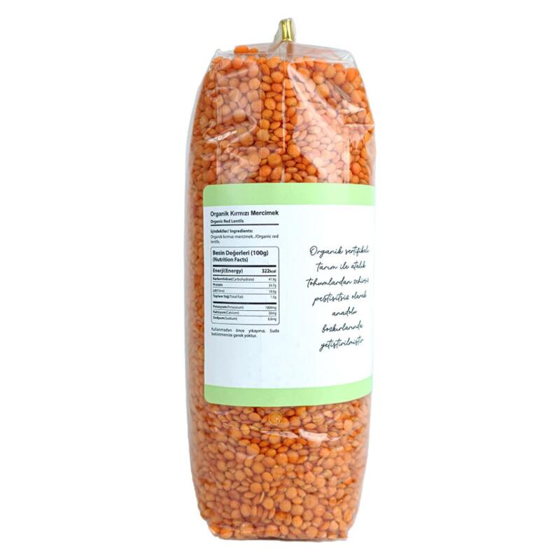 OG Natural Organik Kırmızı Mercimek 900 Gr - 2