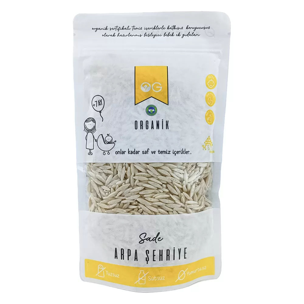 OG Natural Organik Sade Arpa Şehriye 250 Gr - 1