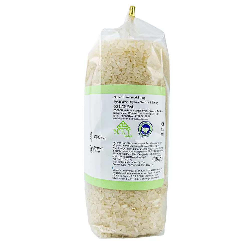 OG Natural Organik Sertifikalı Osmancık Pirinç 800 Gr - 3