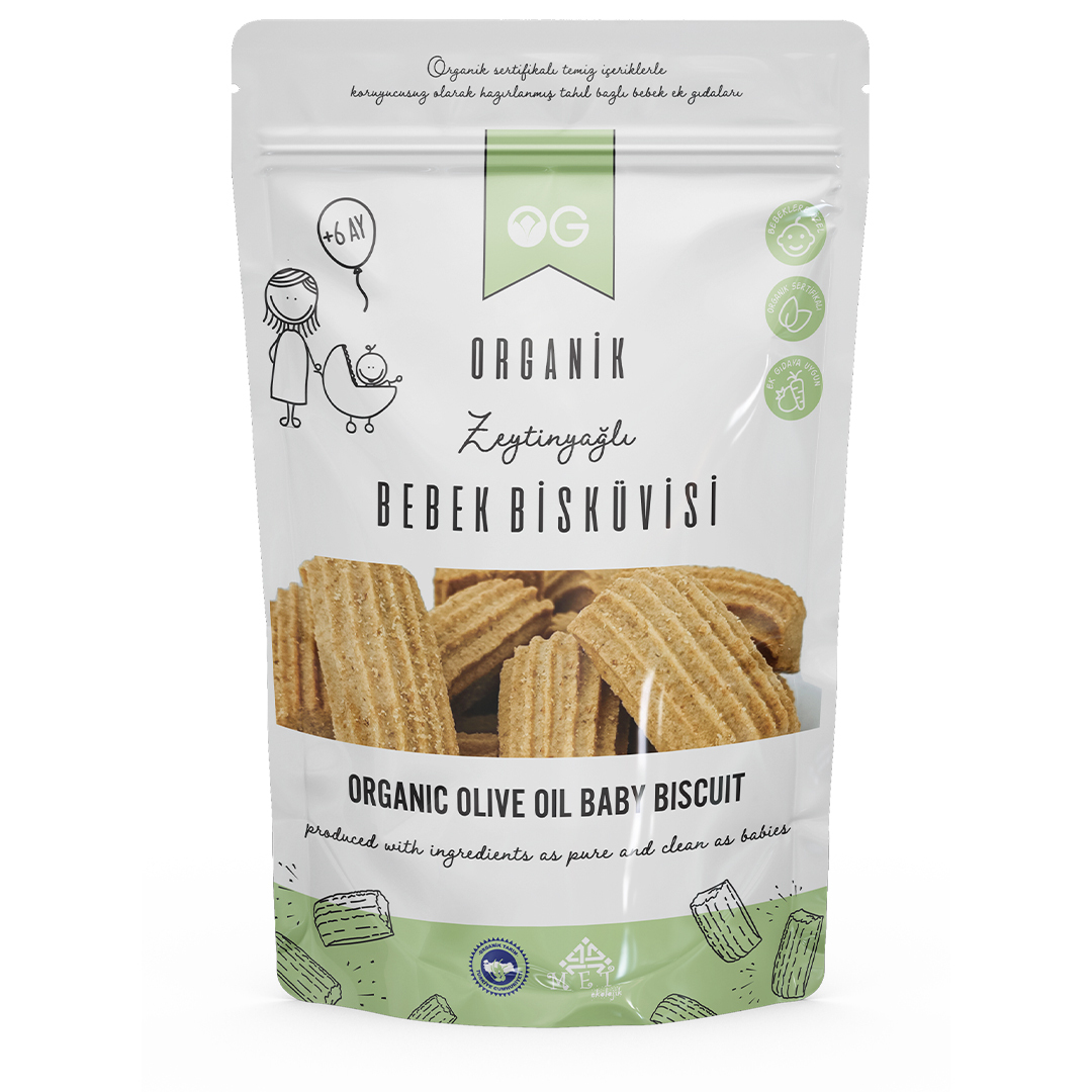 OG Natural Organik Zeytinyağlı Bebek Bisküvisi 300 Gr - 1