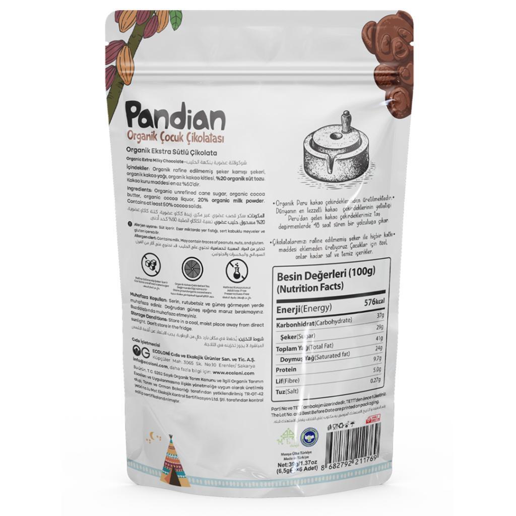 OG Natural Pandian Organik Çocuk Çikolatası 36 Gr - 3