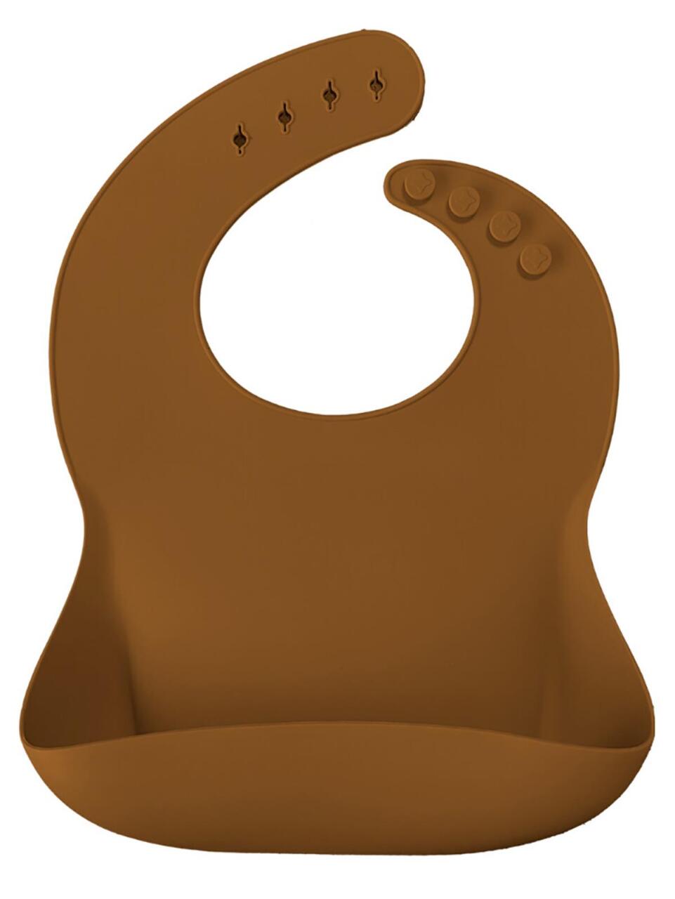 OiOi Basics Silikon Mama Önlüğü Woody Brown - 1