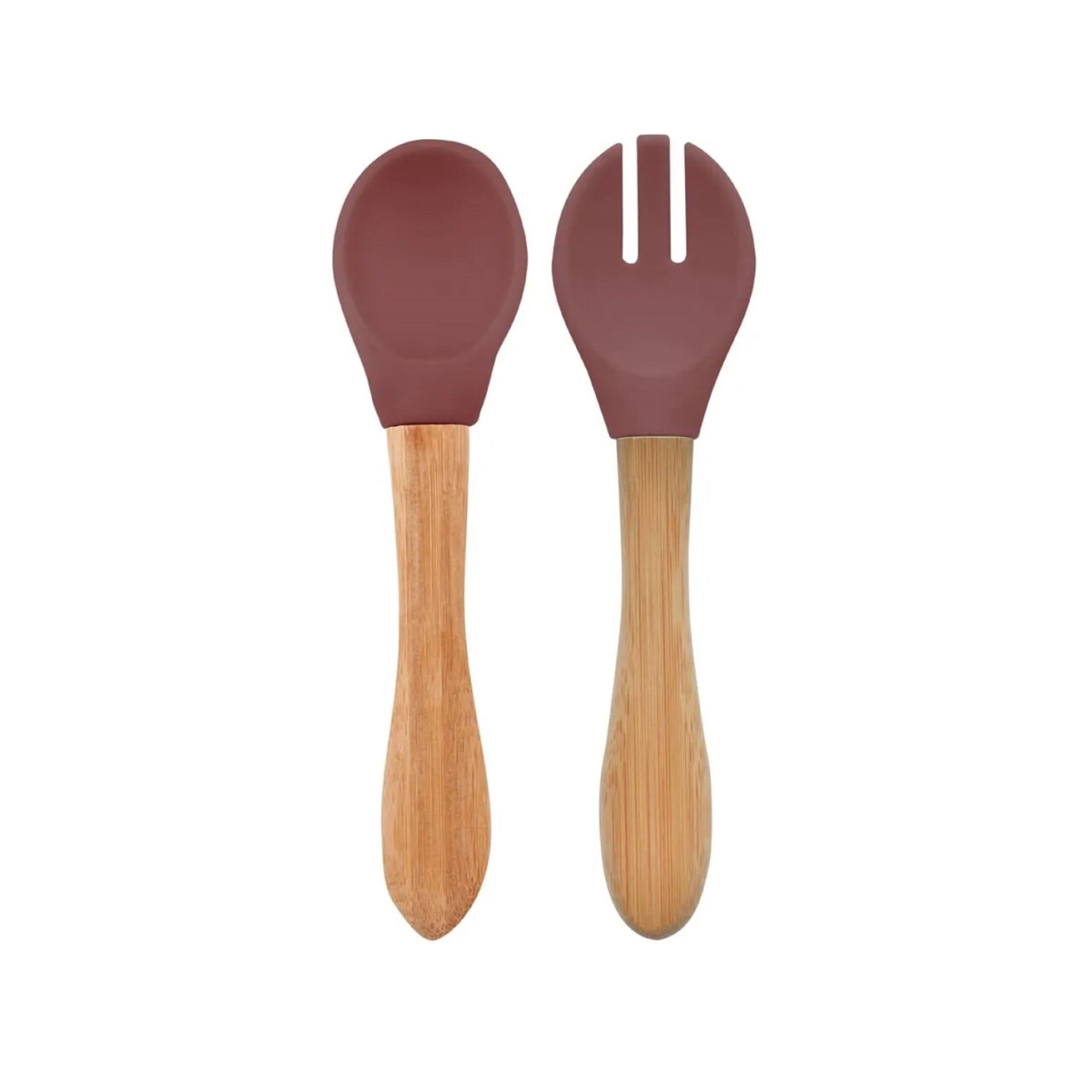 OiOi Mama Kaşığı ve Çatal Seti Velvet Rose - 1