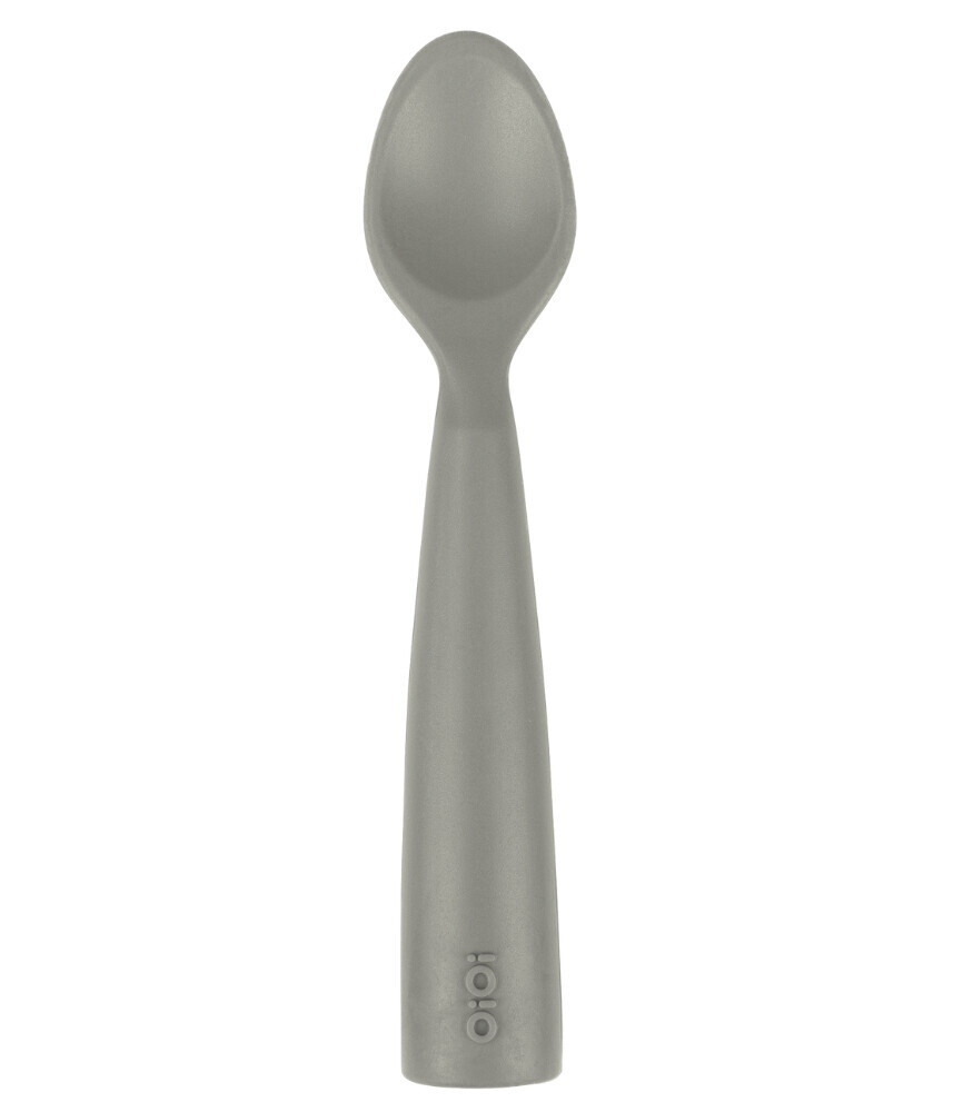 OiOi Nam Nam Silikon Mama Kaşığı Powder Grey - 1