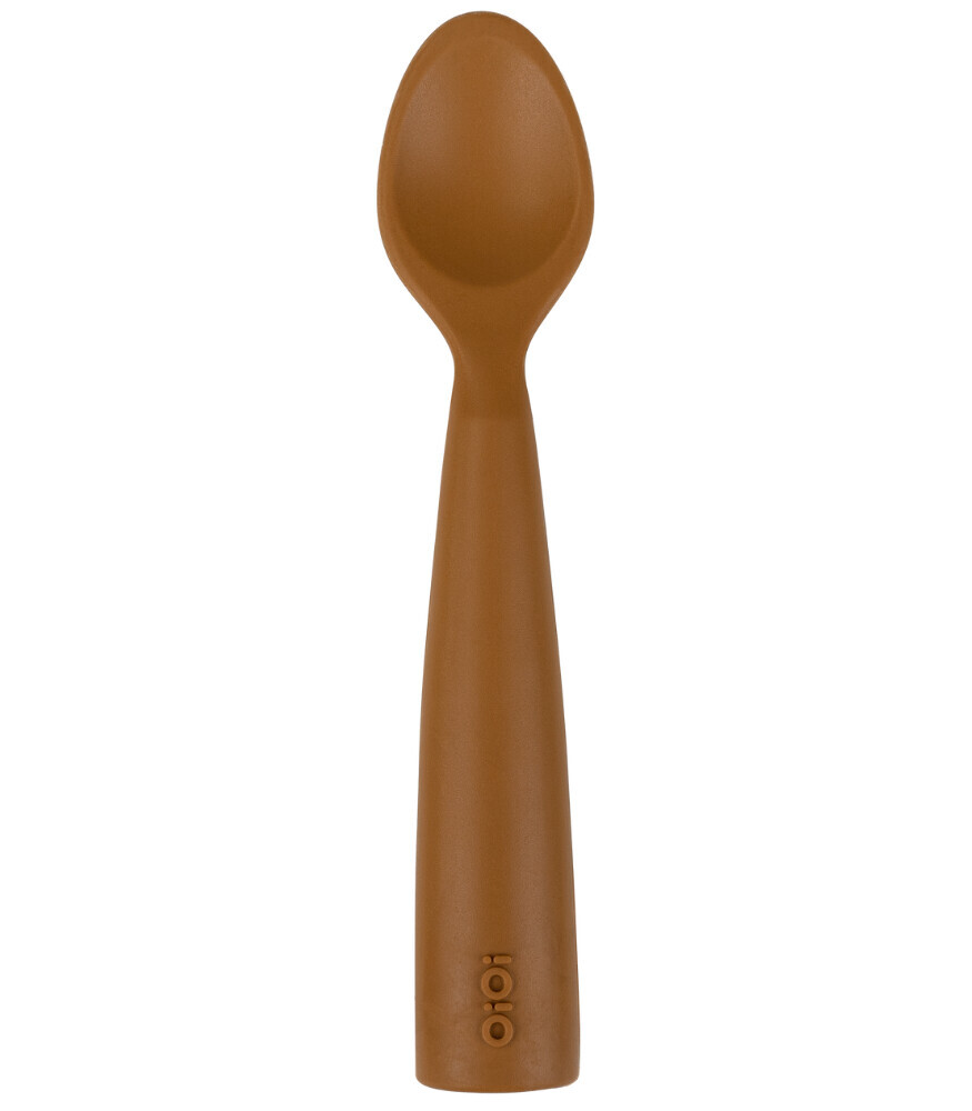 OiOi Nam Nam Silikon Mama Kaşığı Woody Brown - 1