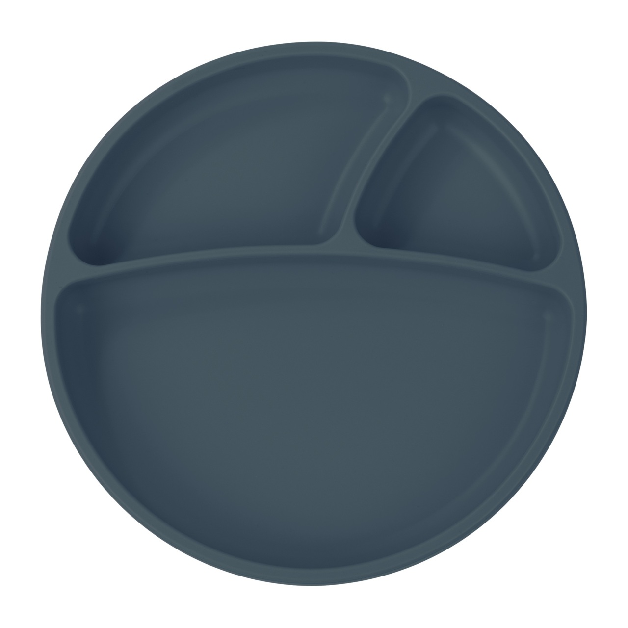 OiOi Porsiyon Vakum Tabanlı Silikon Tabak Deep Blue - 1
