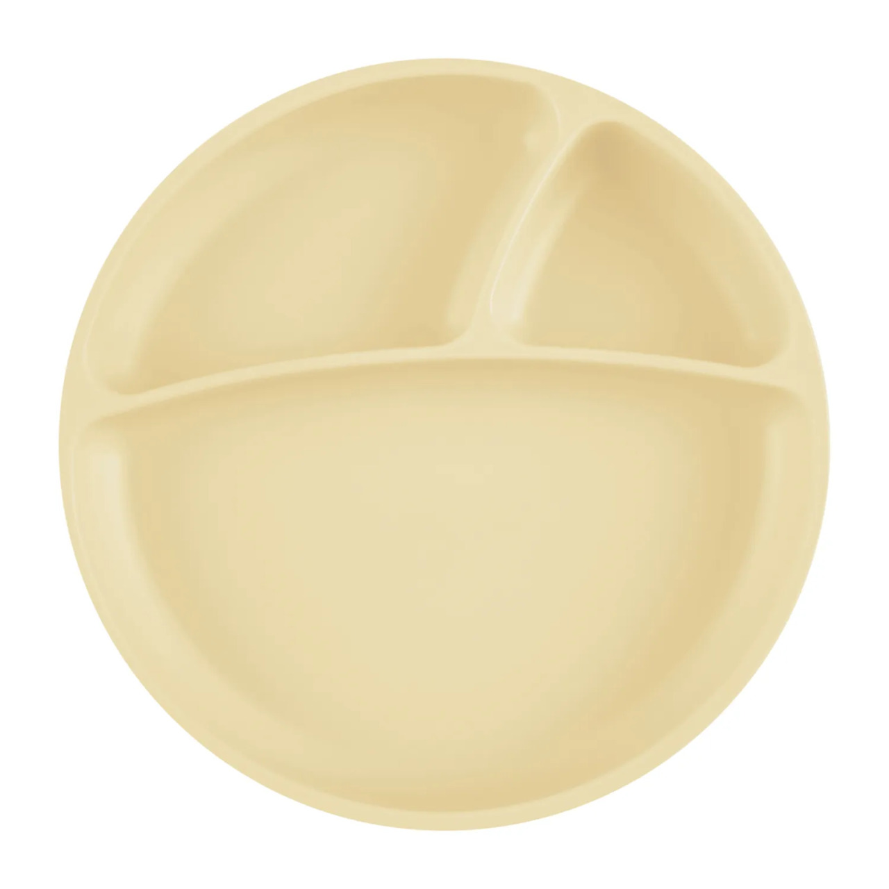 OiOi Porsiyon Vakum Tabanlı Silikon Tabak Mellow Yellow - 1