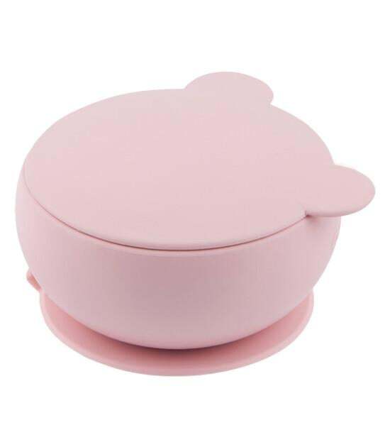 OiOi Silikon Kapaklı Kase Pinky Pink - 1