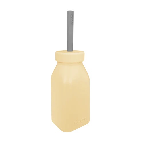 Oioi Şişe + Pipet 200 ml Mellow Yellow / Powder Grey - 1