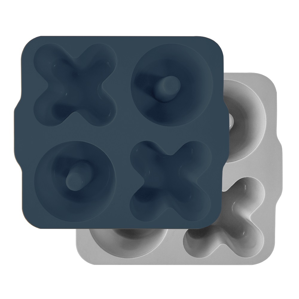 OiOi XOXO Silikon Kek Kalıbı Deep Blue / Powder Grey - 1