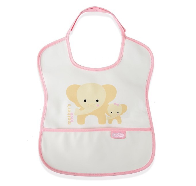 BabyJem Poli Muşamba Küçük Mama Önlüğü 030 Pembe - 1