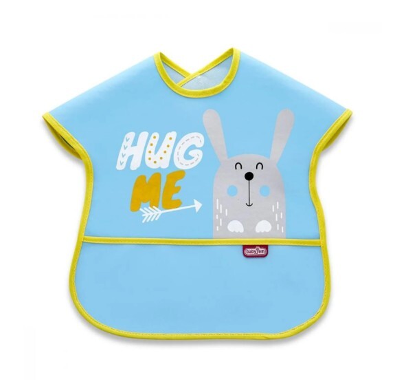 BabyJem Poli Muşamba Büyük Mama Önlüğü 029 Mavi - 1