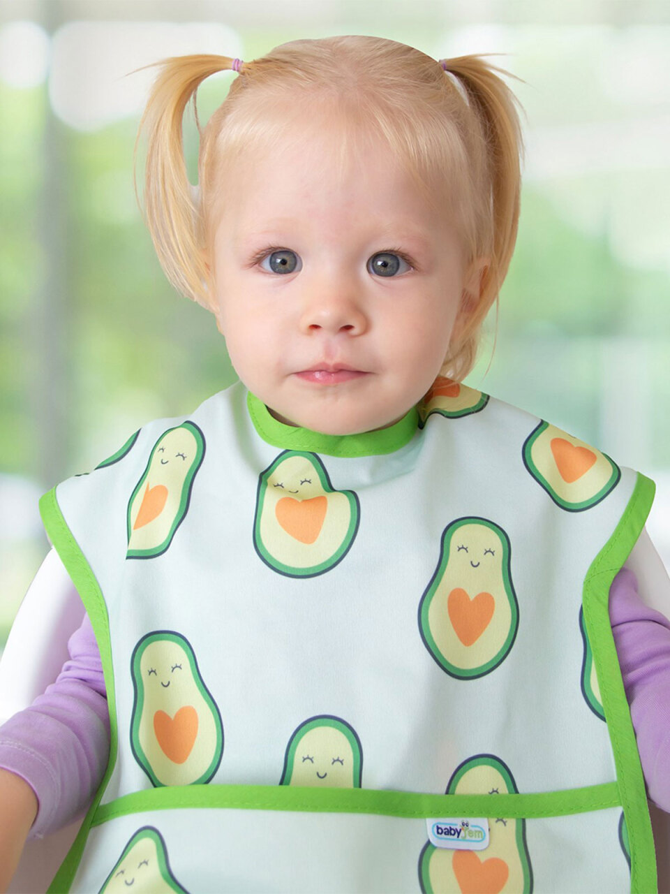 BabyJem Baskılı BLW Kolsuz Önlük 788 Avokado - 5