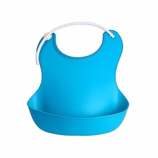BUFFER® Çocuk Bebek Mama Önlüğü Dökülme Engelleyici Bükülebilir Mavi - 2