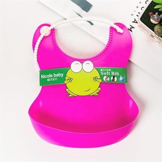 BUFFER® Çocuk Bebek Mama Önlüğü Dökülme Engelleyici Bükülebilir Pembe - 4