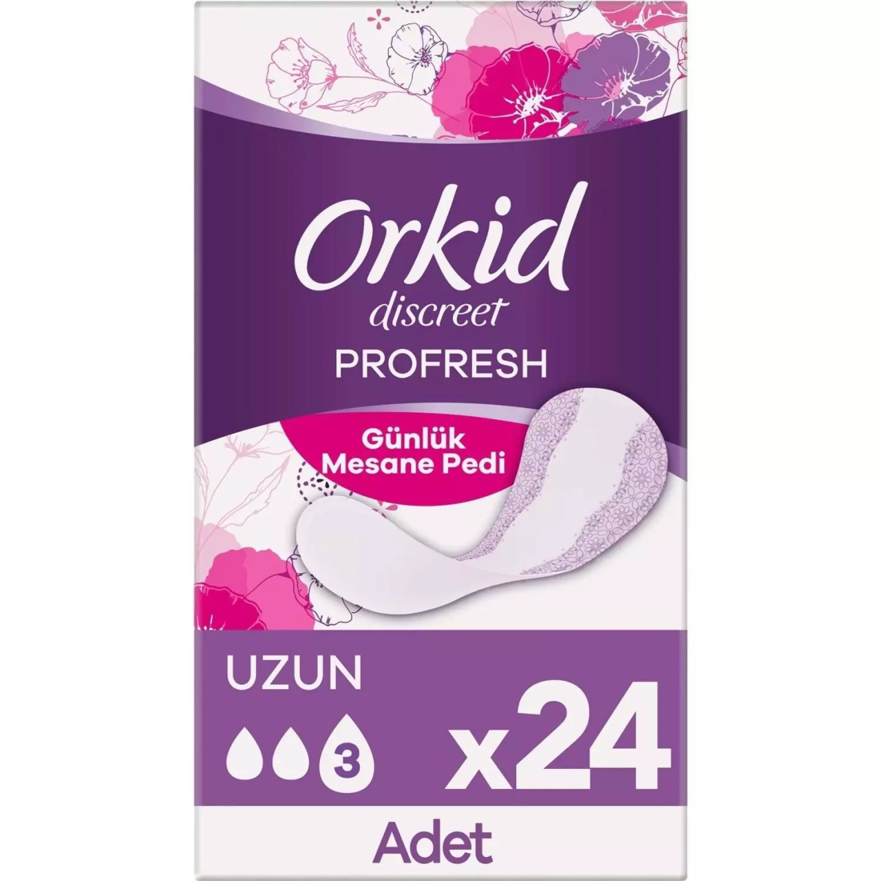 Orkid Günlük Mesane Pedi Uzun 24 Adet - 1