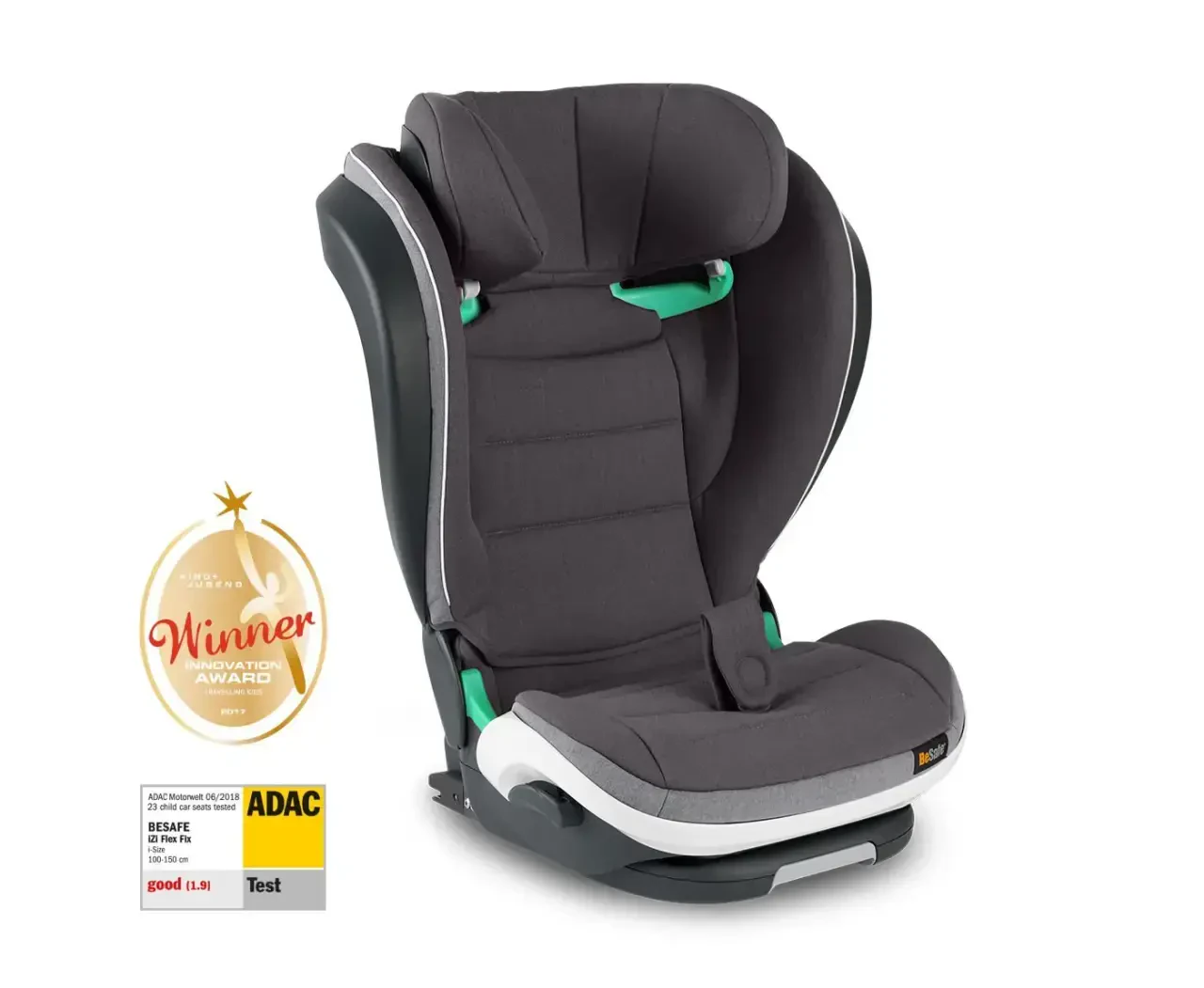 BeSafe Flex Fix 2 I-Size 15-36 Kg Oto Koltuğu Metallic Melange - BeSafe