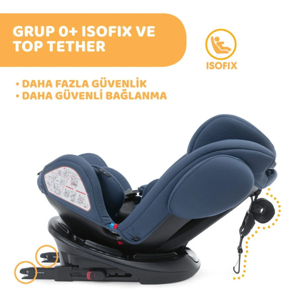 Chicco Unico Plus 0-36 Kg Oto Koltuğu İndia İnk - 3