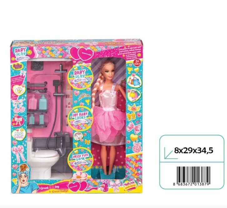 Oydaş Klozetli Banyo Bebekli 02387 - 1