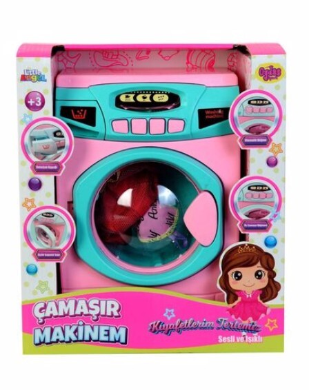 Oydaş Sesli ve Işıklı Pilli Çamaşır Makinesi 2608 - 1