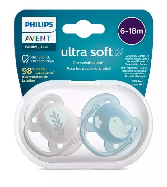 لهاية فيليبس أفينت فائقة النعومة للأطفال من عمر 6 إلى 18 شهرًا - Philips Avent