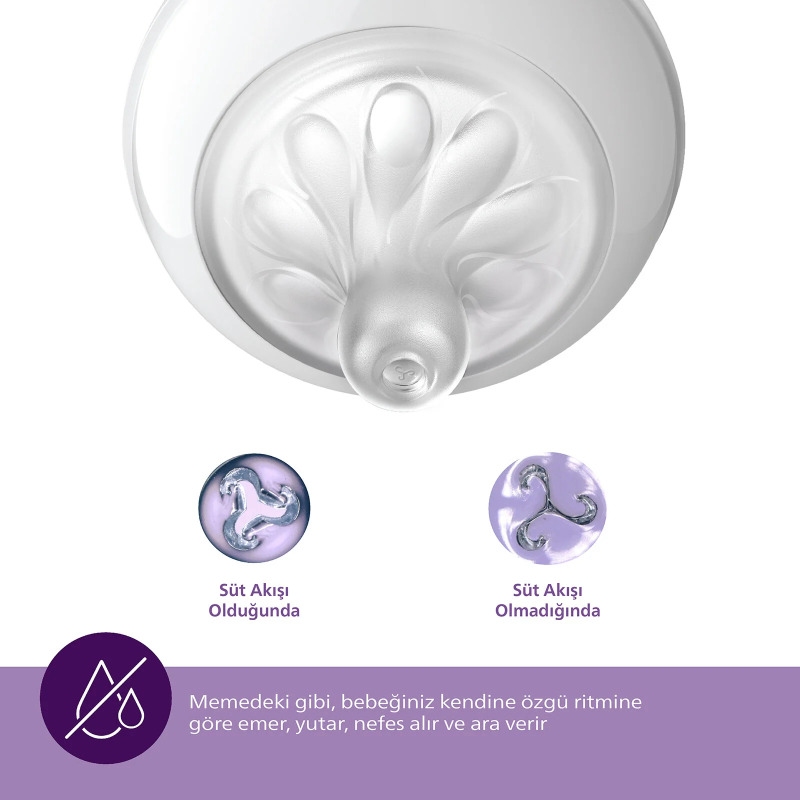 Philips Avent Doğal Tepkili Natural Response 2'Li Biberon Emziği No:4 3+ Ay - 7