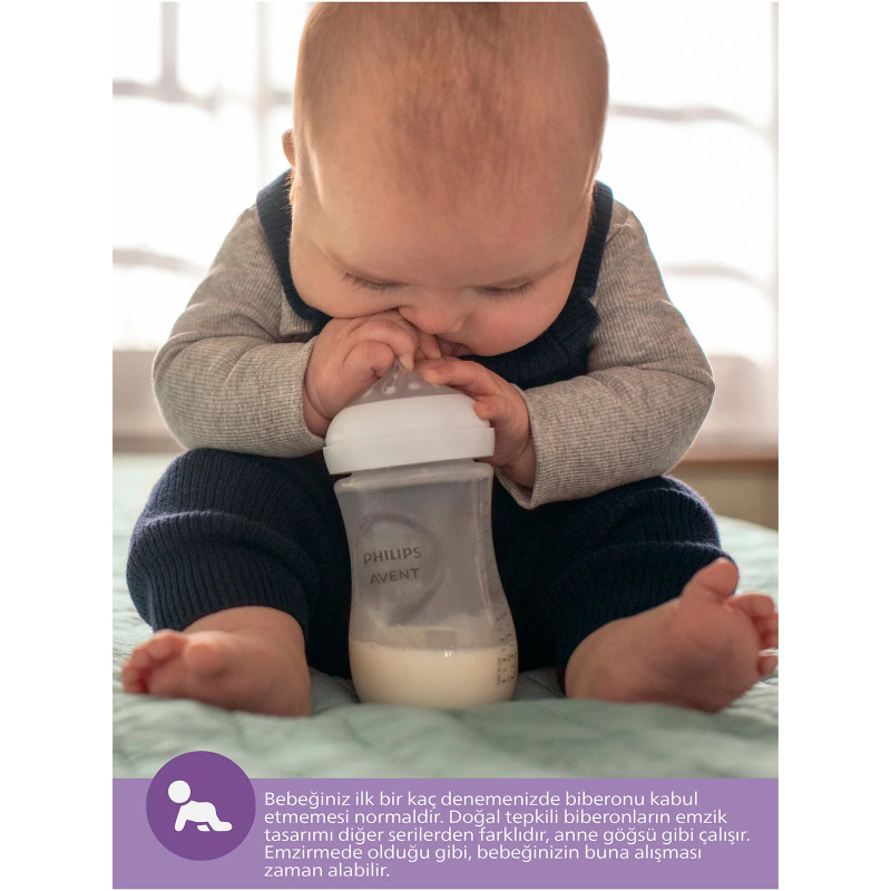 Philips Avent Doğal Tepkili Natural Response PP 2'Li Biberon Seti 260 ml 1+ Ay - 7