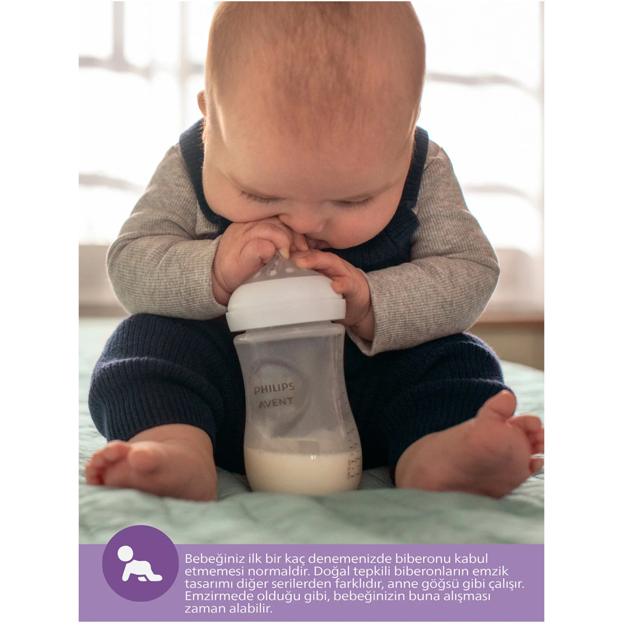 Philips Avent Doğal Tepkili Natural Response PP 2'Li Biberon Seti 260 ml 1+ Ay - 7