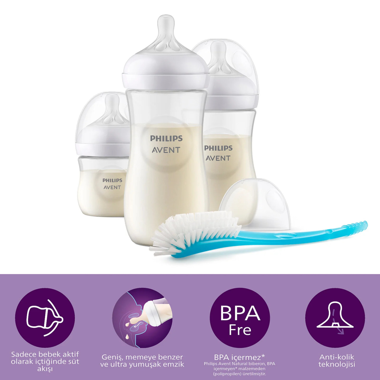 Philips Avent Doğal Tepkili Natural Response Yenidoğan Hediye Seti - 1