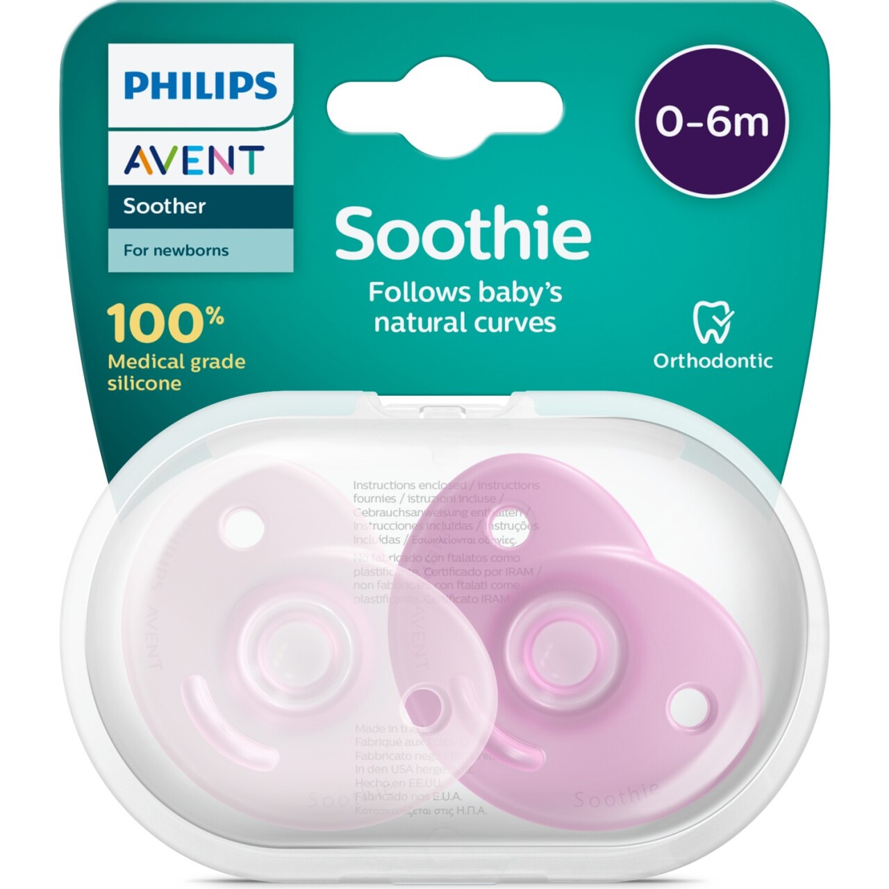 Philips Avent Soothie Emzik 0-6 Ay Kız - 1