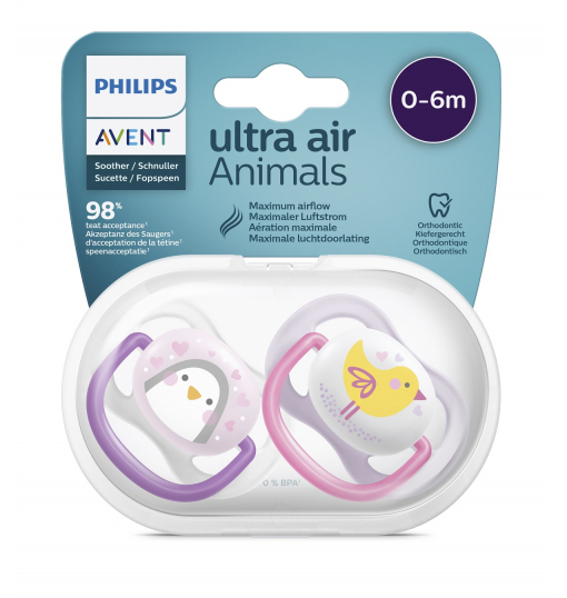 Philips Avent Ultra Air Emzik 0-6 Ay Kız - 1