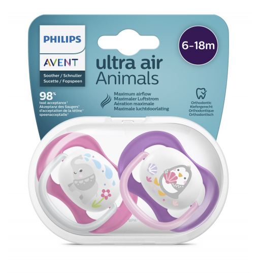 Philips Avent Ultra Air Emzik 6-18 Ay Kız - 1