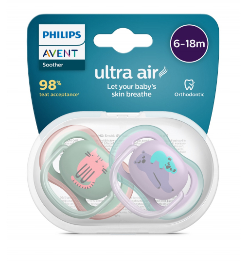 Philips Avent Ultra Air Emzik 6-18 Ay Kız - 1