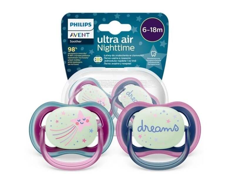 Philips Avent Ultra Air Gece Emzik 6-18 Ay Kız - 3
