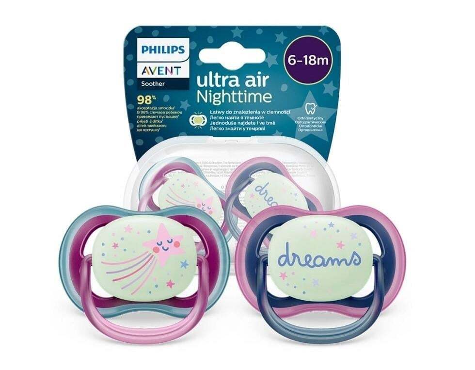 Philips Avent Ultra Air Gece Emzik 6-18 Ay Kız - 3