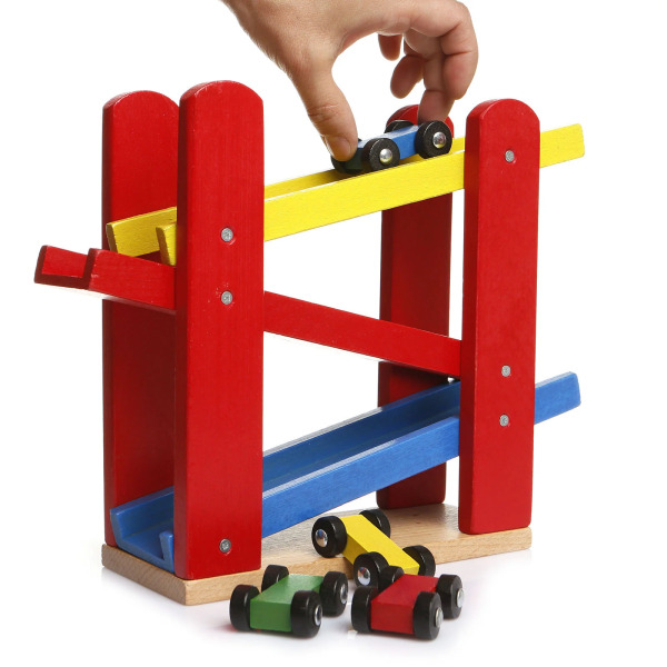 موقف سيارات خشبي من PlayWood يتسع لخمس سيارات 382 - 3